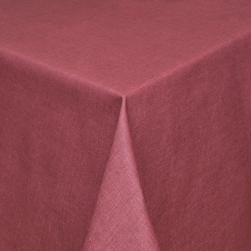 in Rubin-Rot Fleckschutz Tischdecken mit Jaquard-Gewebe | Olbia tischdecke