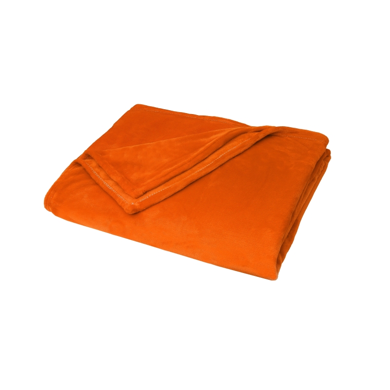 Kuscheldecke Supersoft Tagesdecke Wohndecke in Bettüberwurf Orange