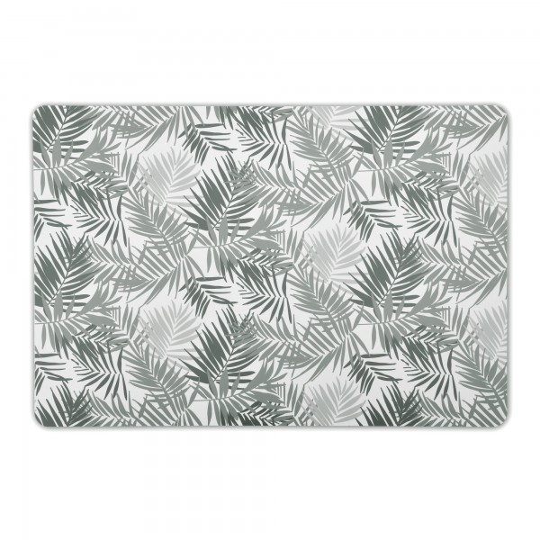 Tischsets Palmblatt Motiv 6er-Set Platzsets 30x45 cm in Grau