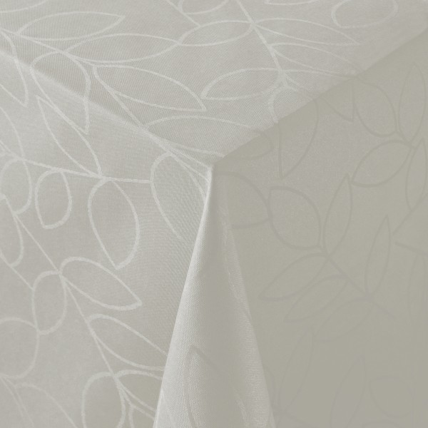 Tischdecken Vittoria Jaquard-Gewebe in Grau mit Fleckschutz