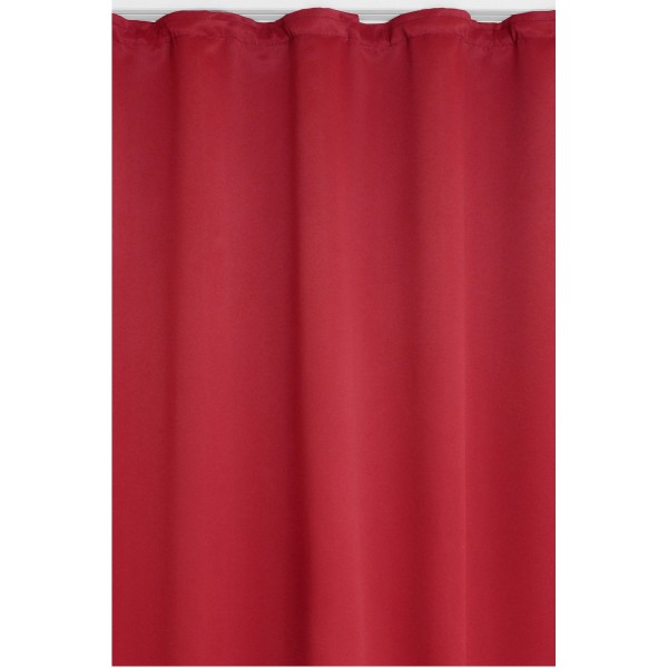 Vorhang Gardine Blickdicht Dekoschal Kräuselband in Rot